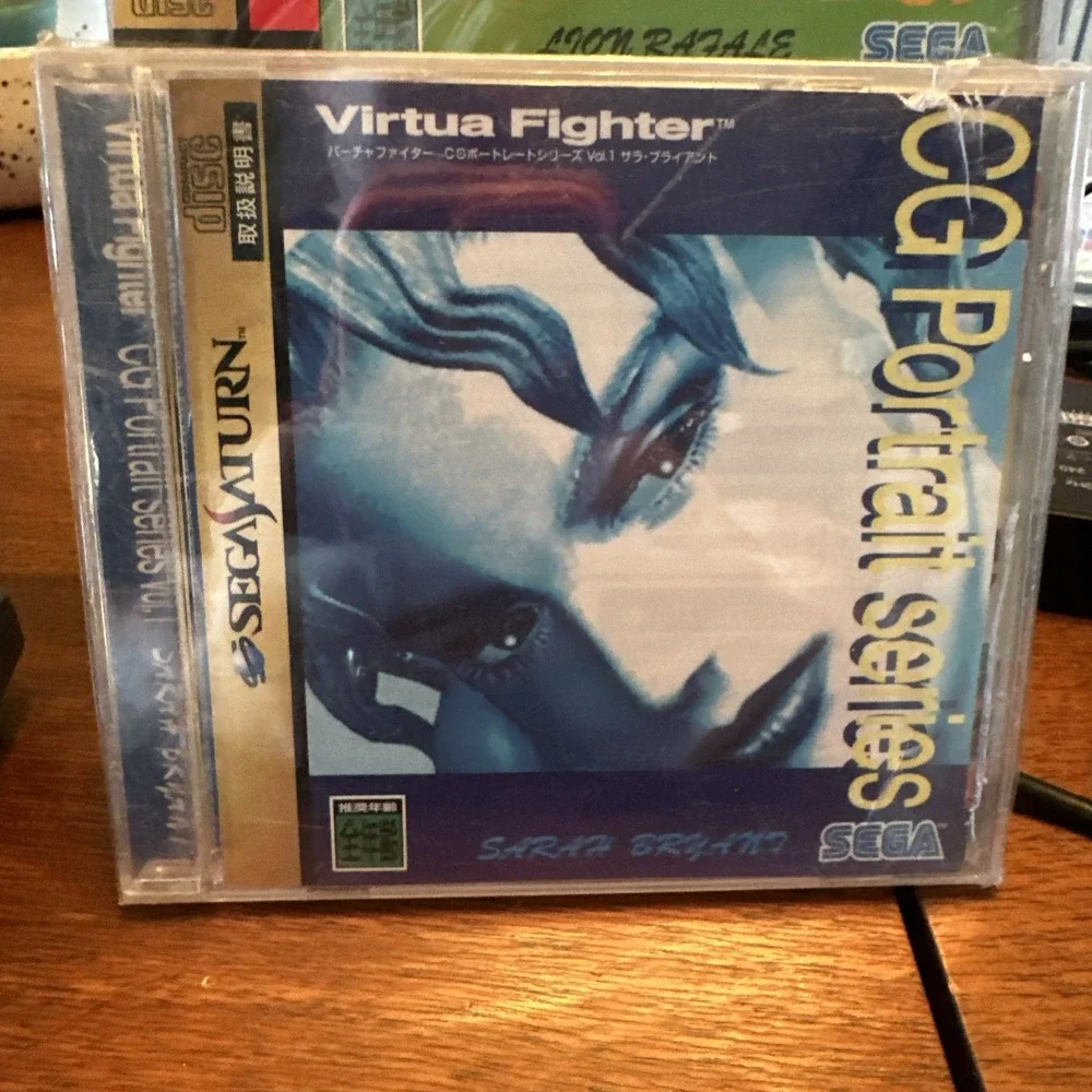 2x Sega Saturn Virtua Fighter CG Portrait Series Lion Sarah Bryant Japan NTSC-J